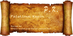 Palatinus Kevin névjegykártya