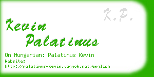 kevin palatinus business card